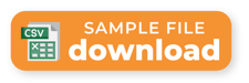 Orange SAMPLE FILE download link with a CSV spreadsheet icon