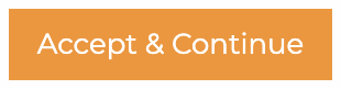 Orange Accept and Continue button on the ActivityHero dashboard